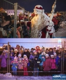Дед Мороз пришёл к детям, город Самара.