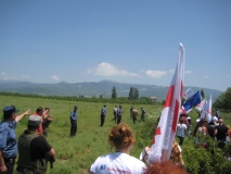 Акция против оккупации у села Дици